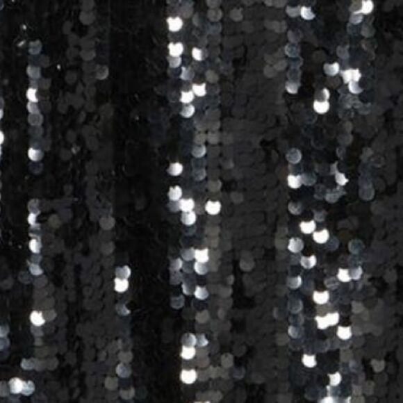 Walter Baker Black Sequin Paillette Dolla Disco Mini Dress Sz L NWT runs small - Picture 8 of 11